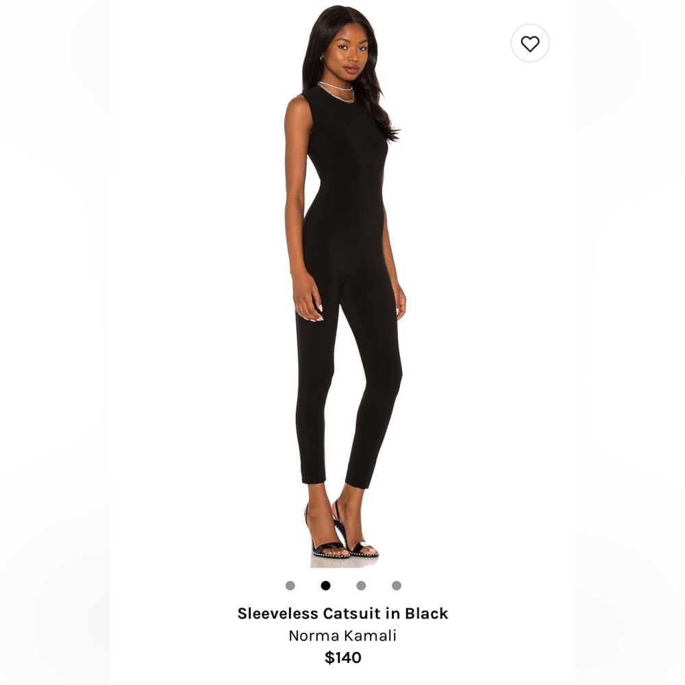 Norma Kamali Sleeveless Catsuit in Black - Size M
